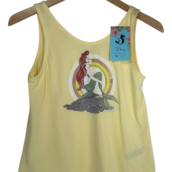 ROXY DISNEY The Little Mermaid Ariel Tank Tops Sz M Bundle Red Yellow Graphics - Picture 10 of 16